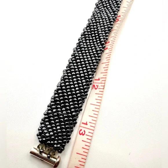 New Sleek Beautiful Black Mesh Choker Necklace, Can Also be worn as a Bracelet - Picture 7 of 8